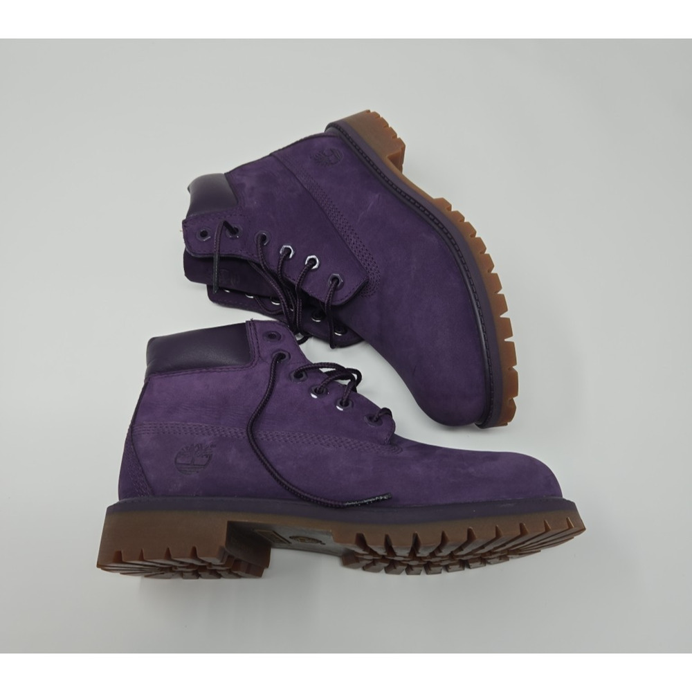 Timberland 6 Inch Purple A14UC Premium Girls Boots Size 2